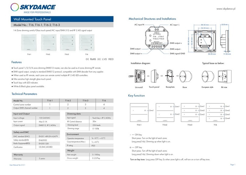 SKYDANCE T16 user manual