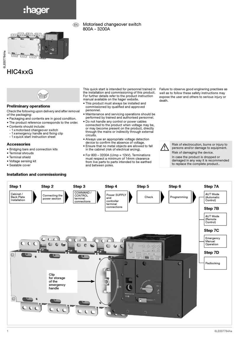 hager HIC4 G Series Installation