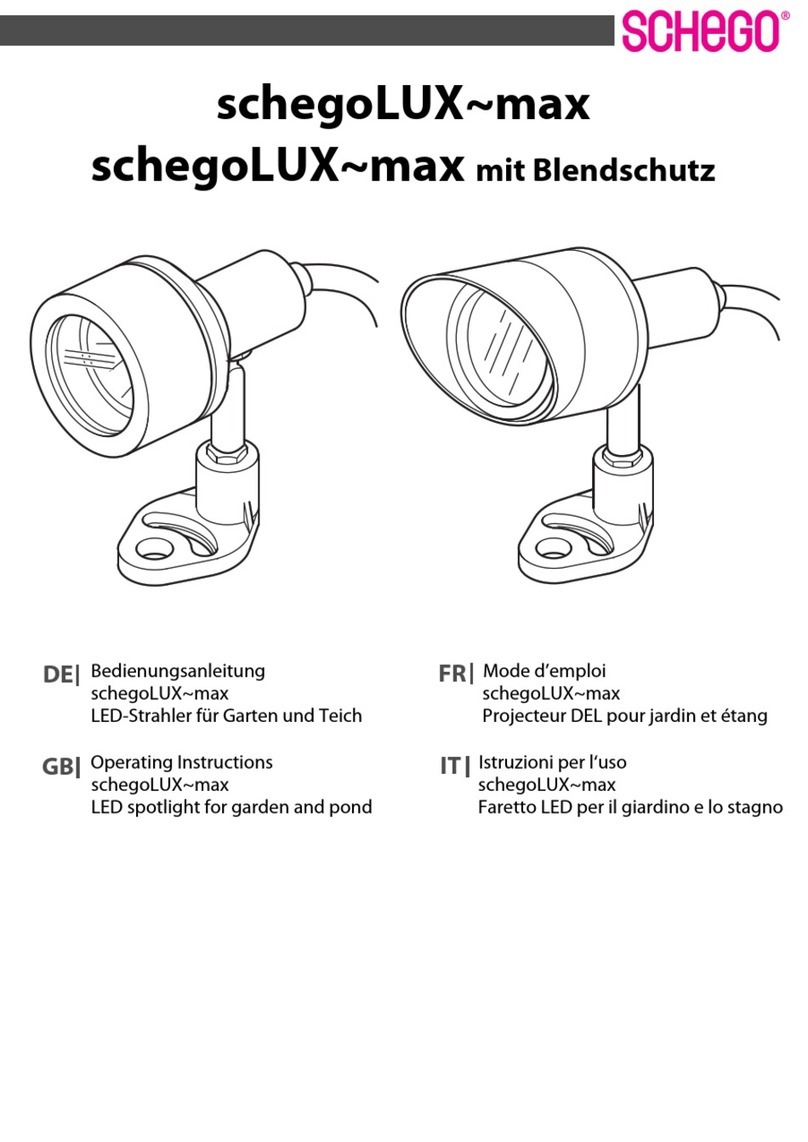 Schego schegoLUX-max operating instructions