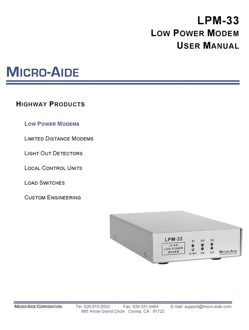 Micro-Aide LPM-33 User manual