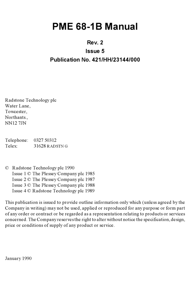 Radstone PME 68-1B manual