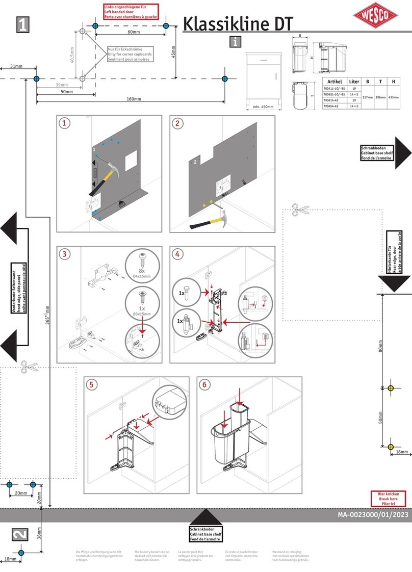 Wesco Klassikline DT quick start guide