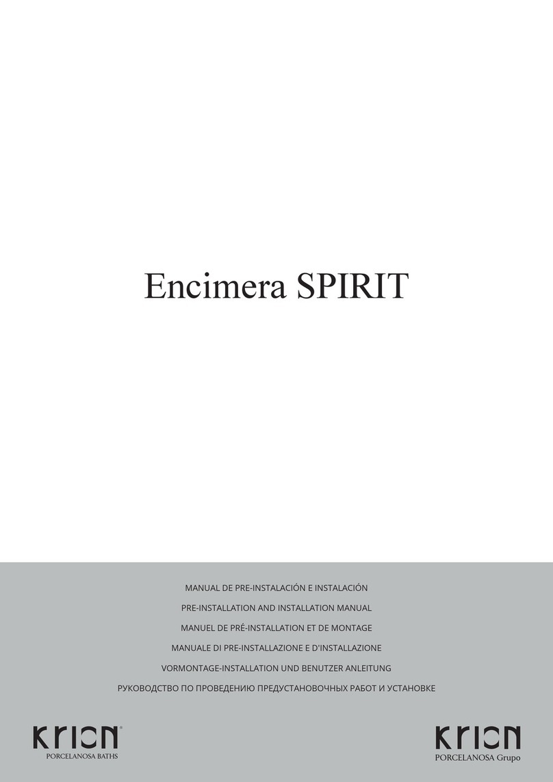 Porcelanosa KRION SPIRIT User manual