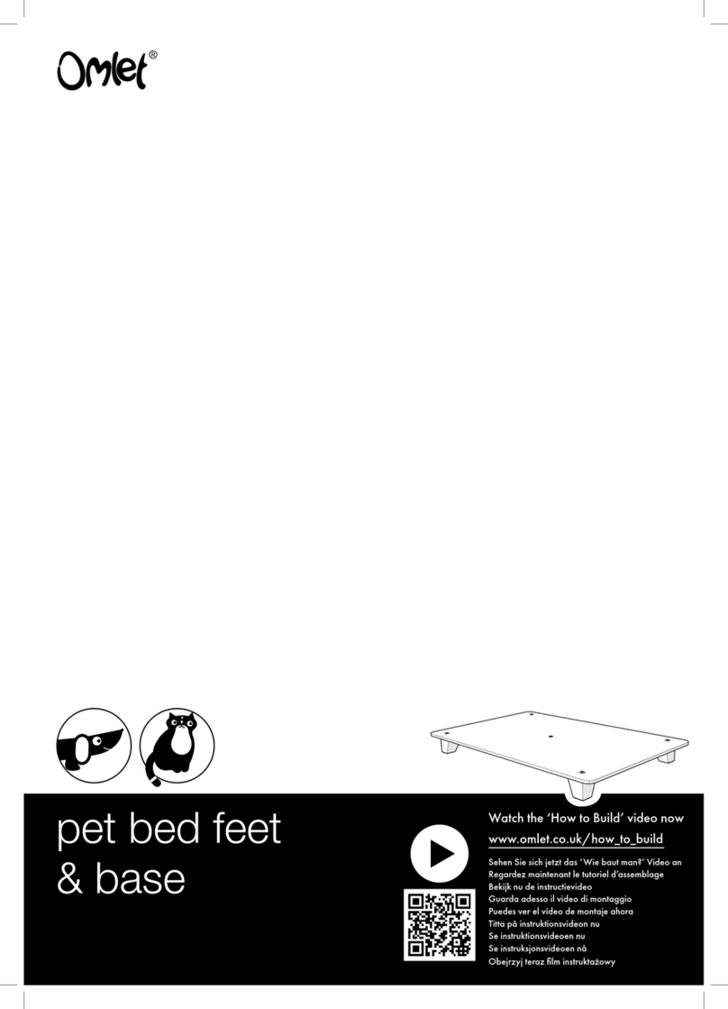 Omlet Pet Bed 24 User manual Omlet Pet Bed 24 User manual