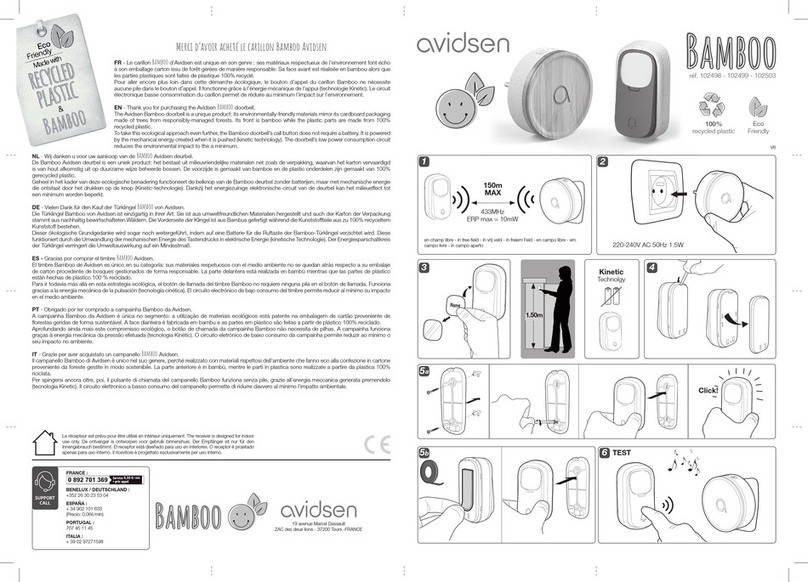Avidsen Bamboo quick start guide