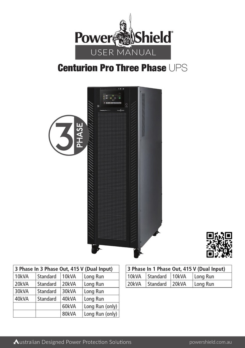 PowerShield Centurion Pro Series User manual
