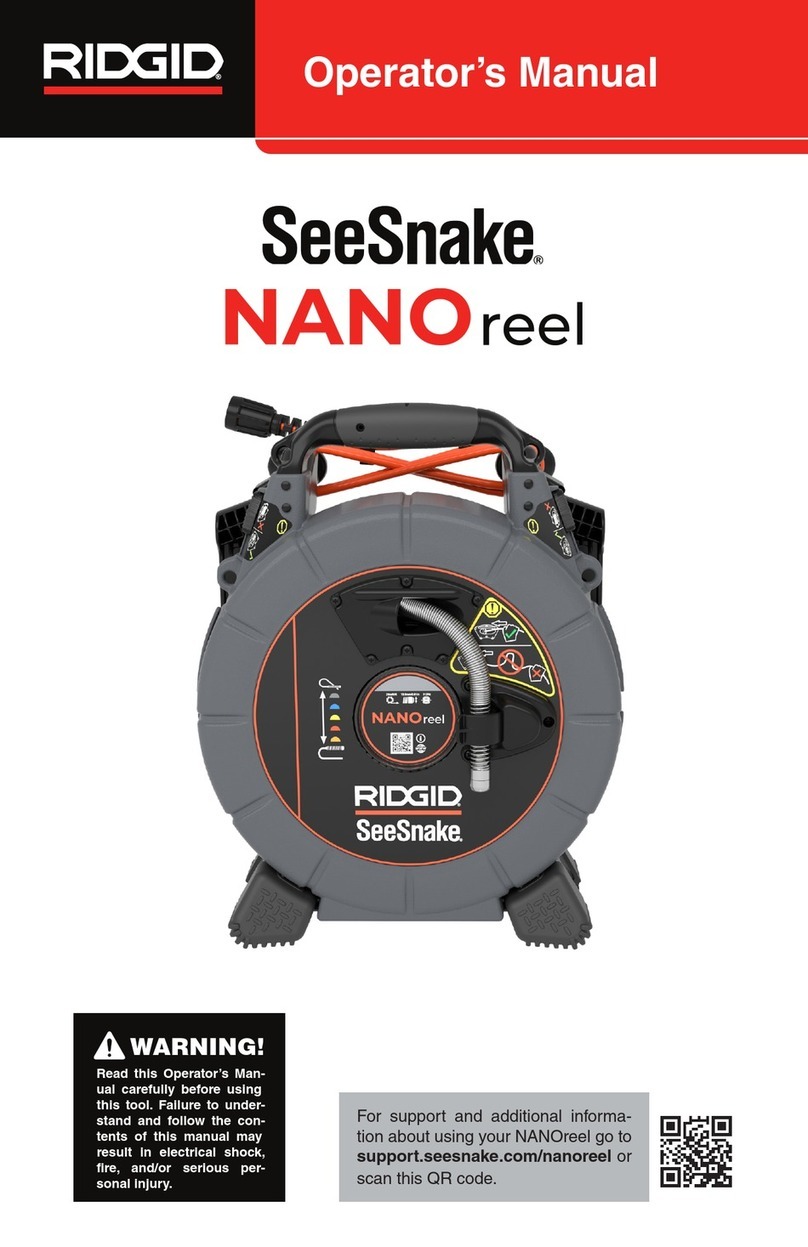 RIDGID SeeSnake NanoReel Operator's manual