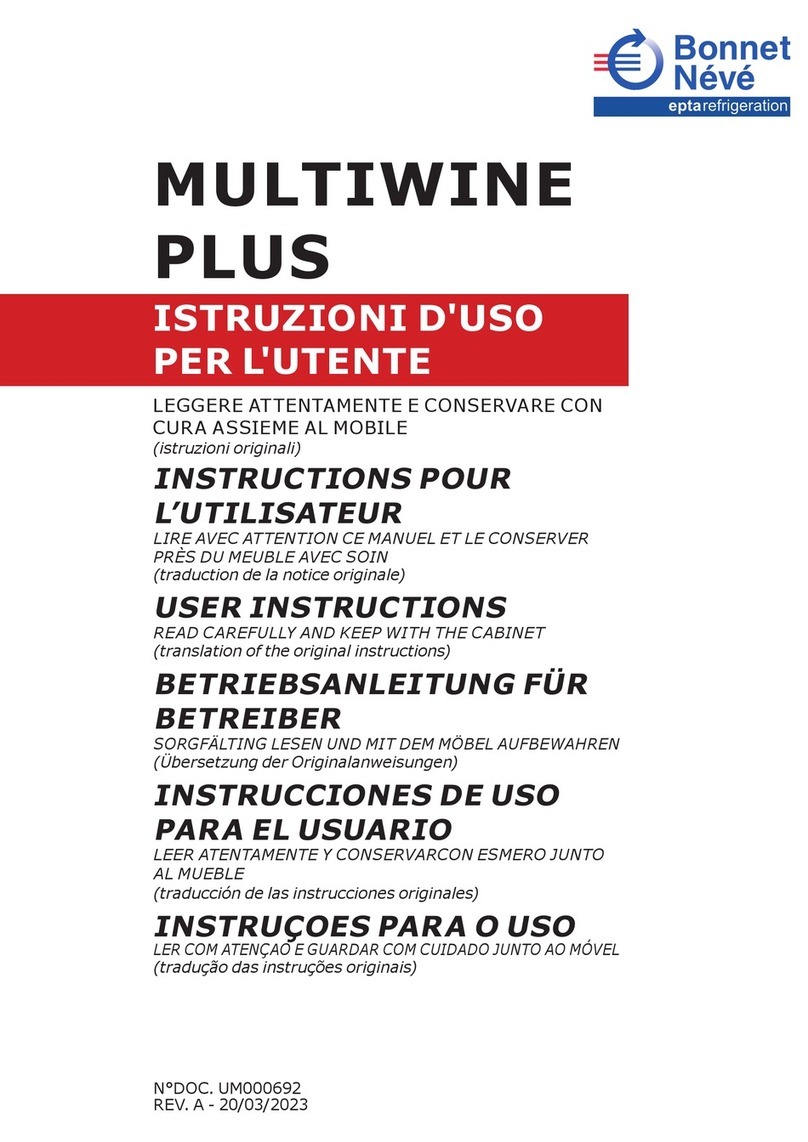 Bonnet Neve MULTIWINE PLUS User instructions