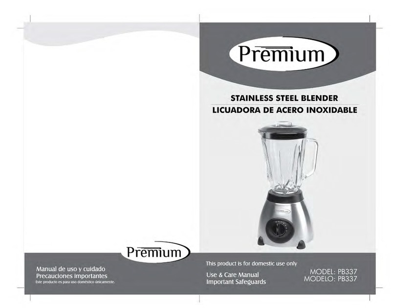 Premium PB337 Use & care manual