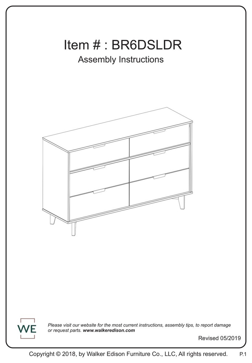 Walker Edison BR6DSLDR User manual Walker Edison BR6DSLDR User manual