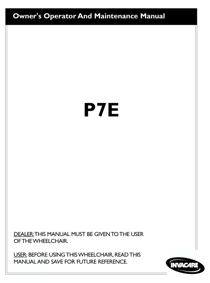 Invacare Power Wheel Chair P7E Manual