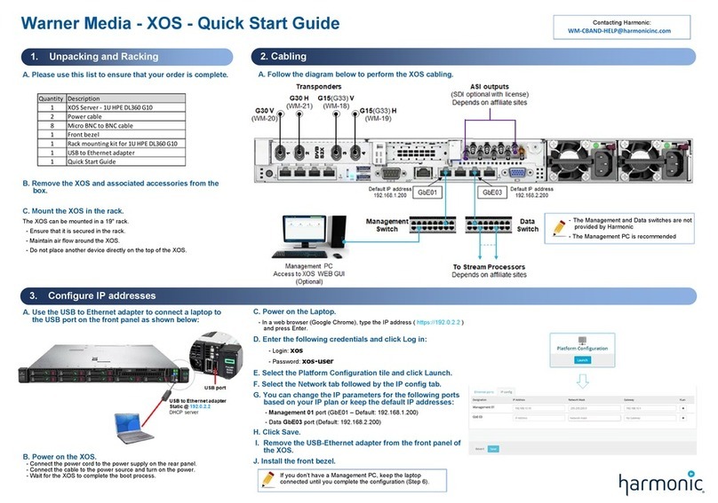 Harmonic XOS quick start guide