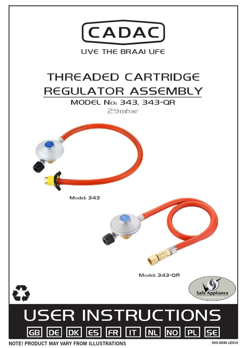 Cadac 343 User instructions