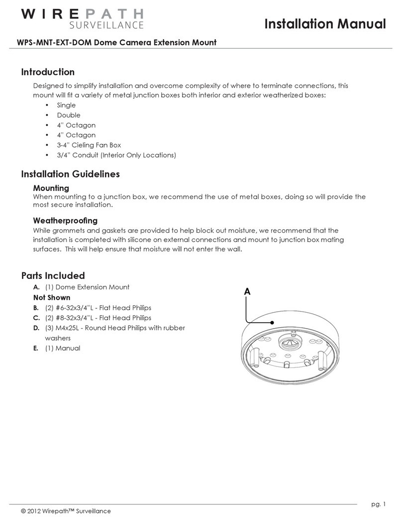 Wirepath Surveillance WPS-MNT-EXT-DOM installation manual