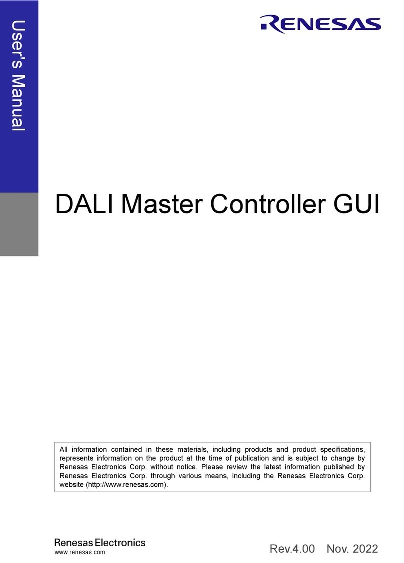Renesas DALI Master Controller GUI user manual