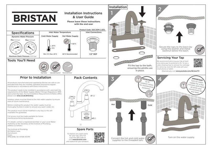Bristan VAX DSM C Wiring diagram