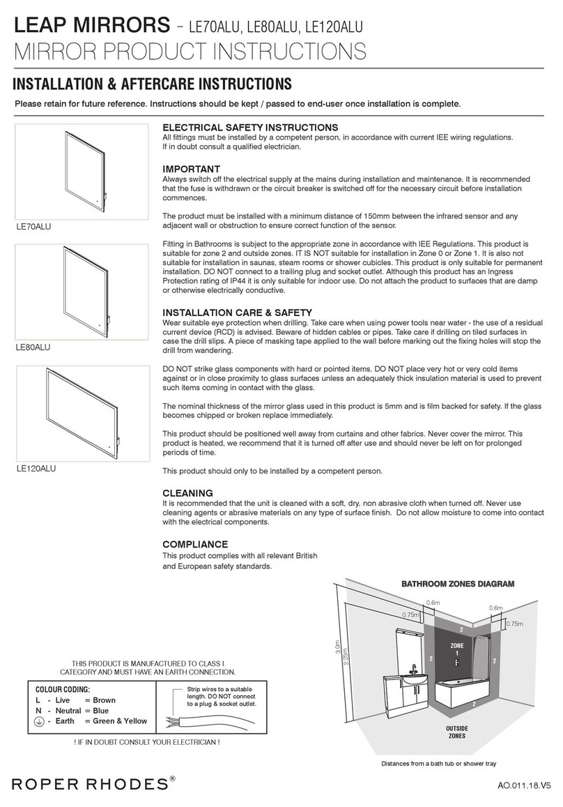 Roper Rhodes LEAP LE70ALU Product instructions