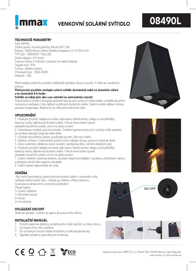 IMMAX 08490L quick start guide