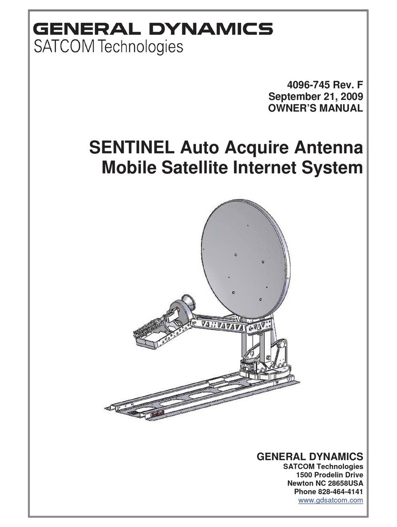 Satcom GENERAL DYNAMICS SENTINEL manual