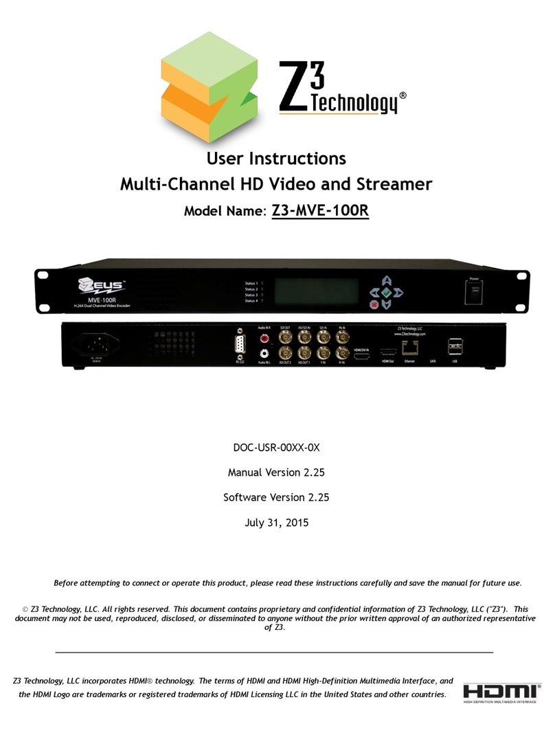 Z3 Technology Z3-MVE-100R User manual