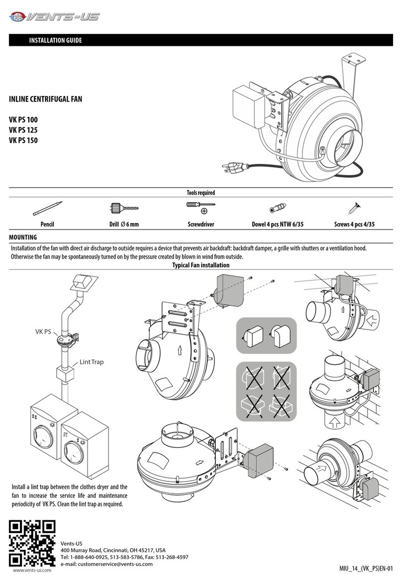 Vents-us VK PS 100 installation guide