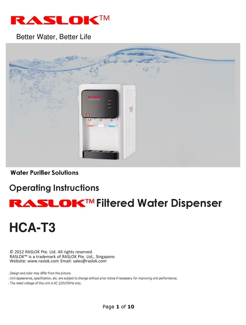 RASLOK HCA-T3 operating instructions