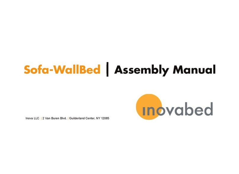 Inova Inovabed Sofa-WallBed quick start guide Inova Inovabed Sofa-WallBed quick start guide