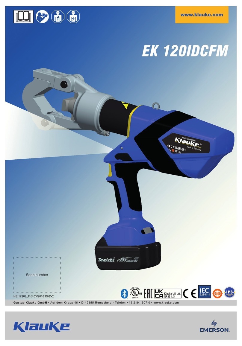 Emerson Klauke EK 120IDCFM Assembly instructions