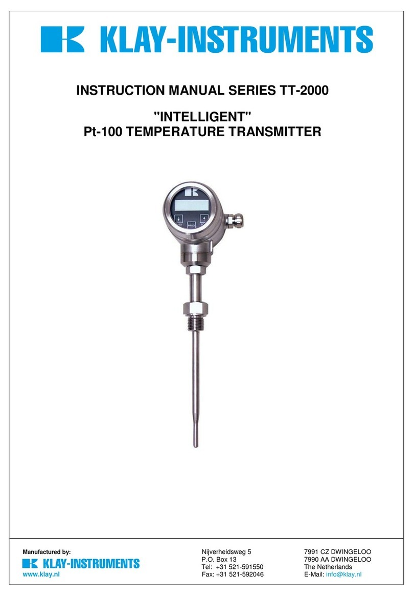 KLAY-INSTRUMENTS TT-2000 Series User manual