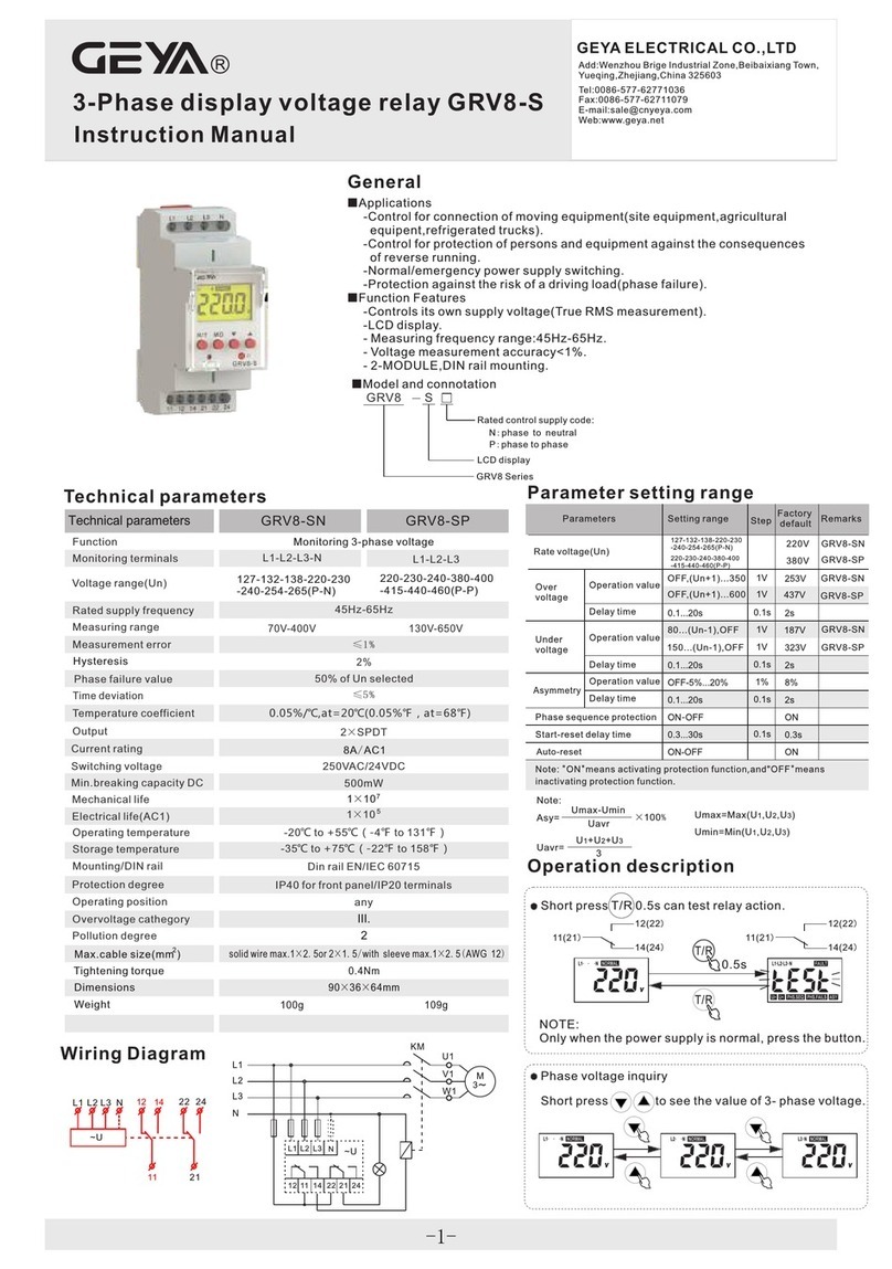 GEYA GRV8-SN User manual