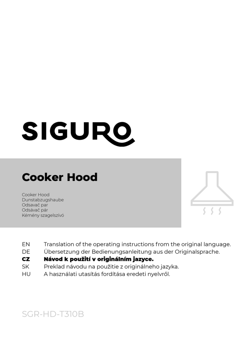 SIGURO SGR-HD-T310B Translation of the operating instructions