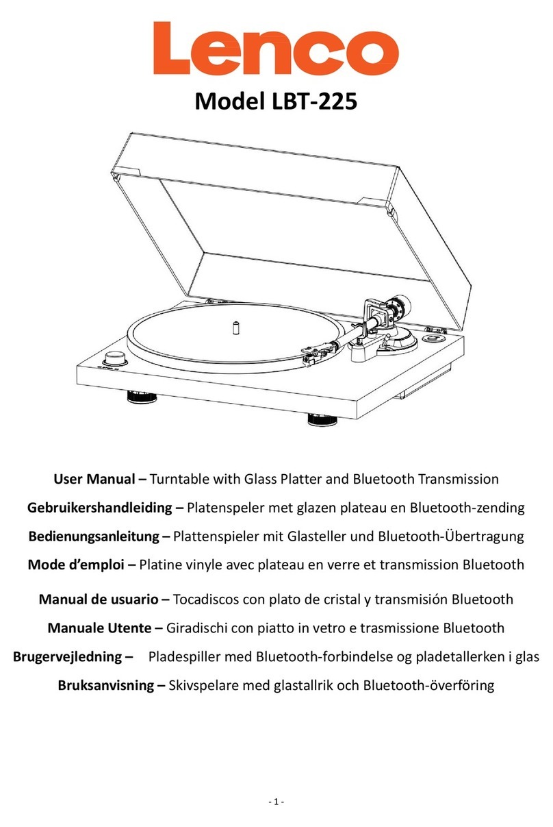 LENCO LBT-225 User manual LENCO LBT-225 User manual