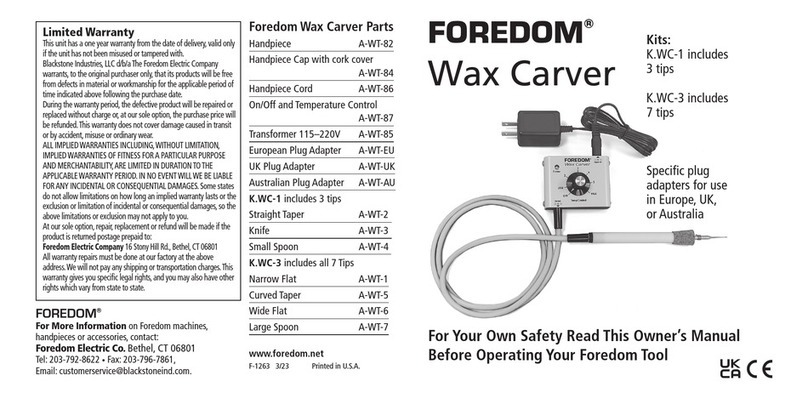 FOREDOM Wax Carver quick start guide