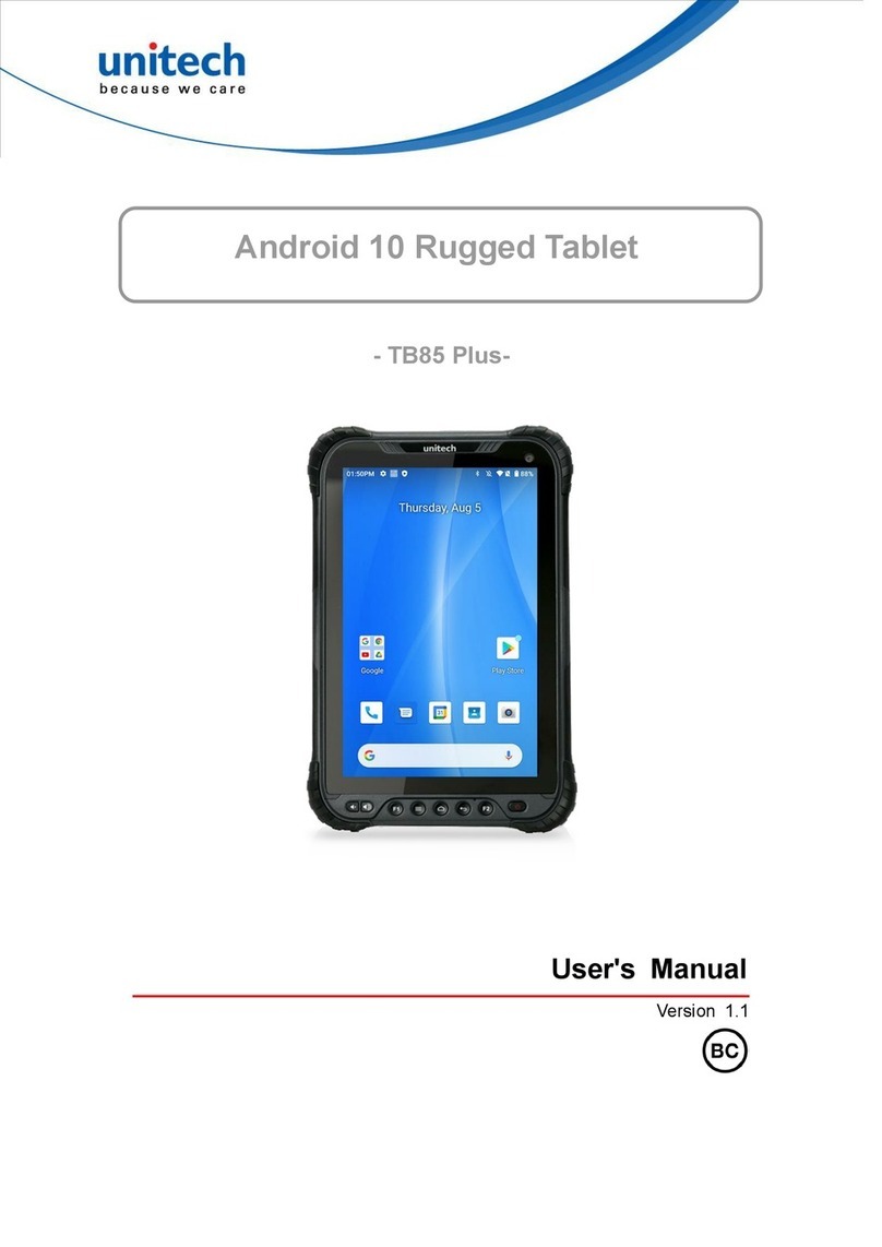 Unitech TB85 Plus User manual Unitech TB85 Plus User manual