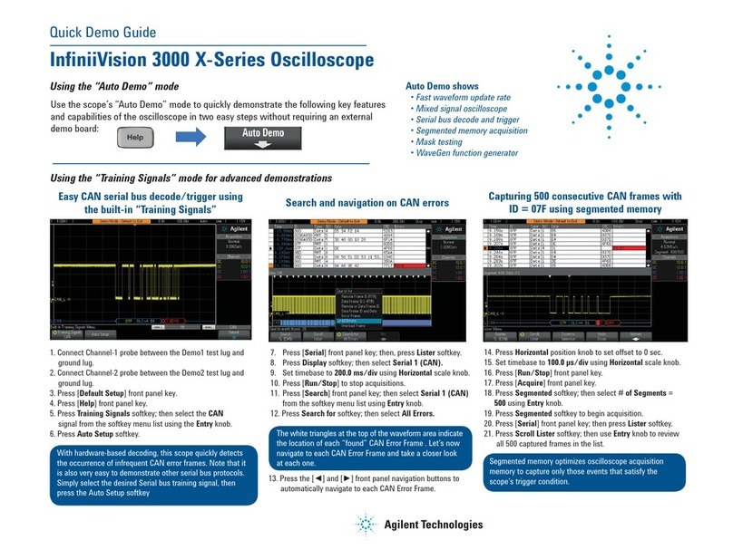 Agilent Technologies InfiniiVision 3000 X- Series Operator's manual