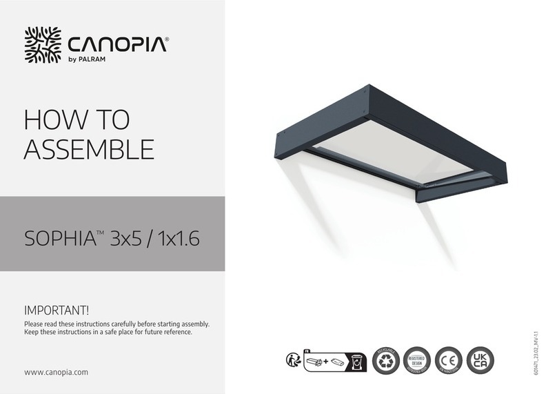 Palram CANOPIA SOPHIA 3x5 Administrator Guide Palram CANOPIA SOPHIA 3x5 Administrator Guide