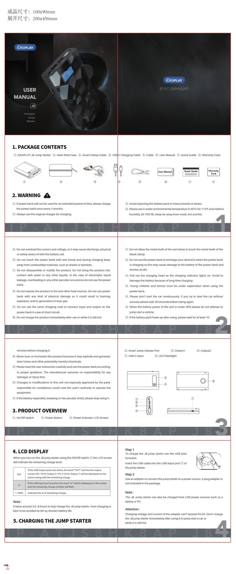 iDeaPLAY J8 user manual