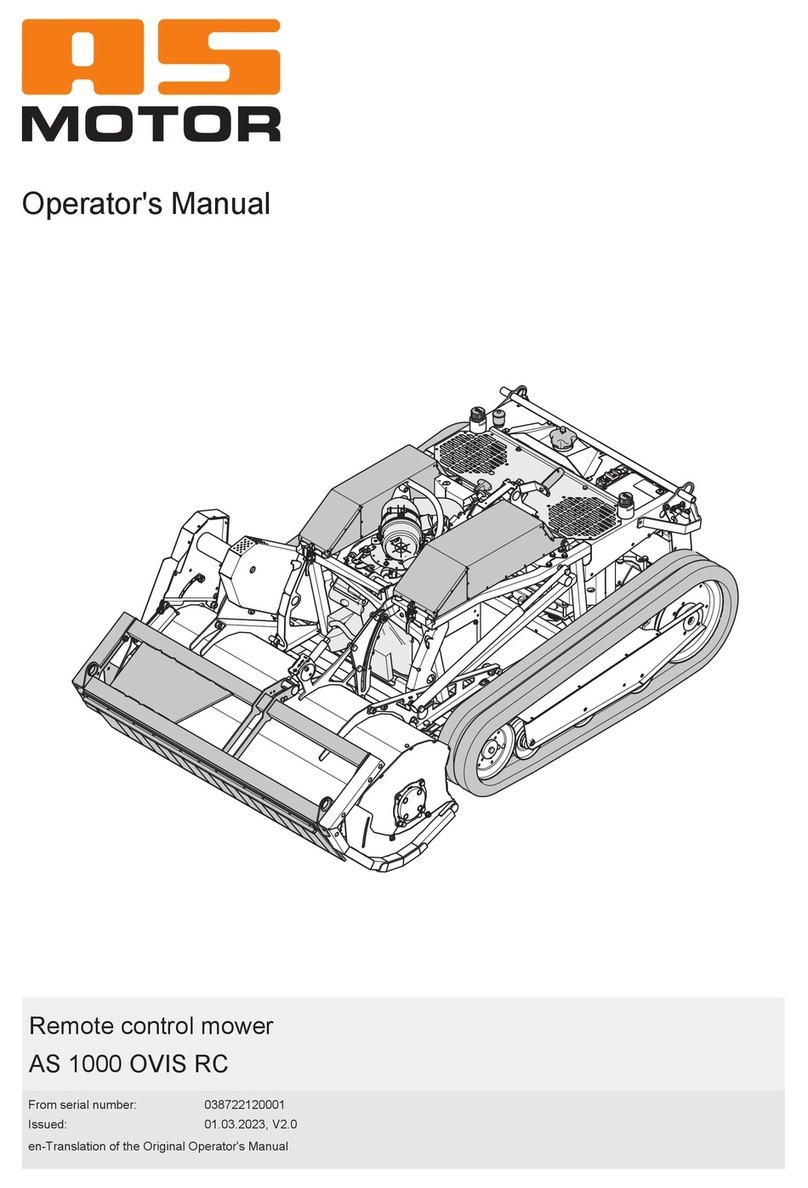 AS MOTOR AS 1000 OVIS RC Operator's manual
