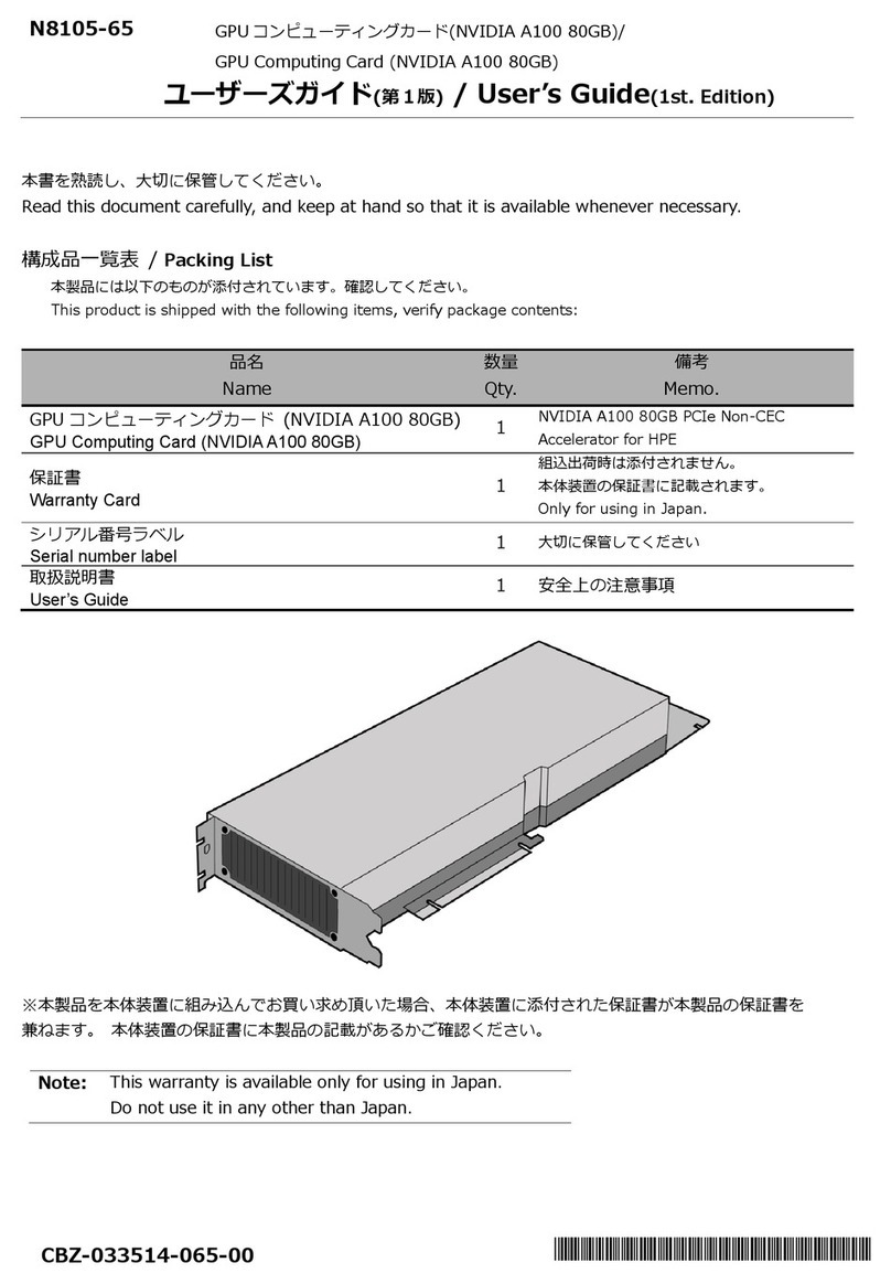 NEC N8105-65 User manual