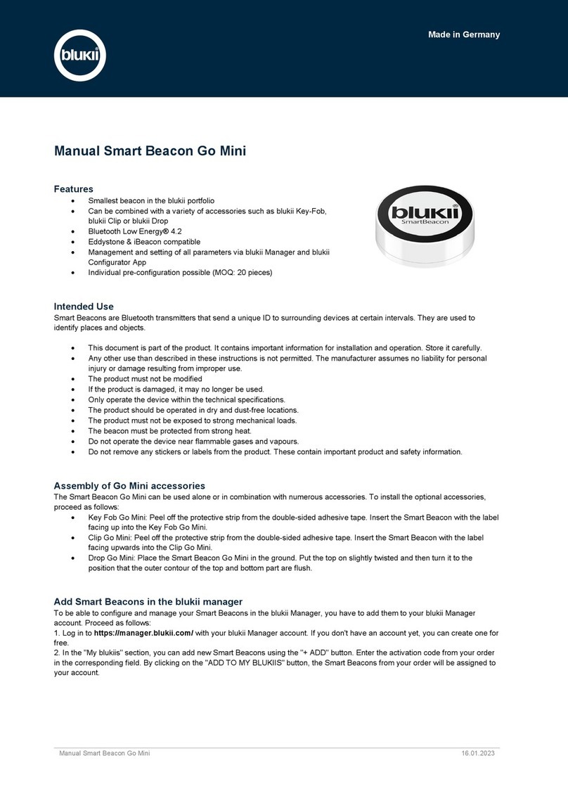 blukii Smart Beacon Go Mini User manual