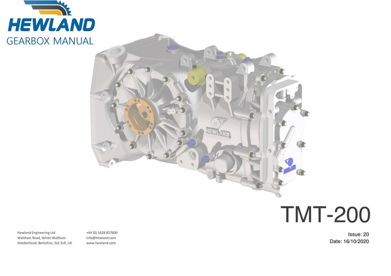Hewland TMT-200 User manual