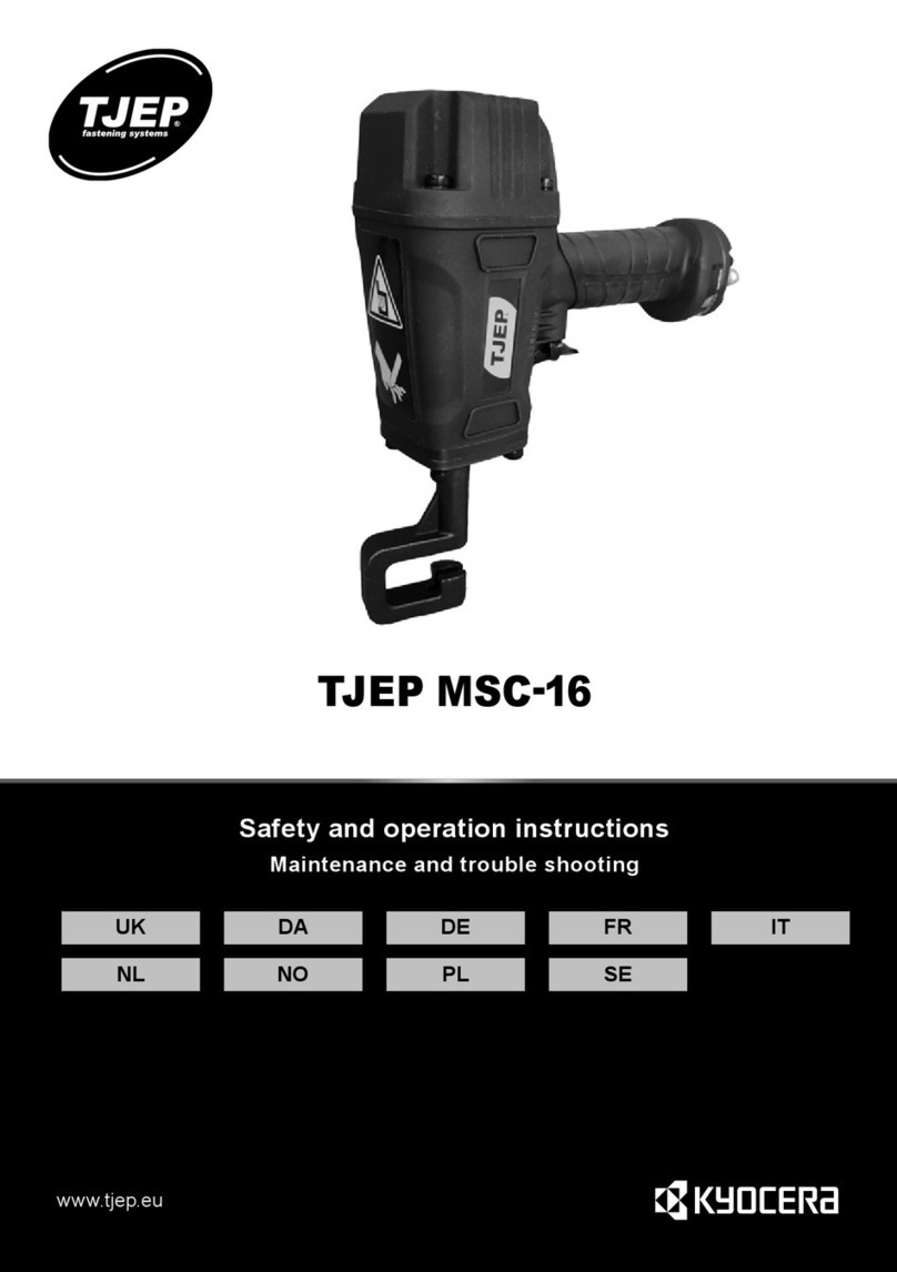 Kyocera TJEP MSC-16 Safety and operation instructions