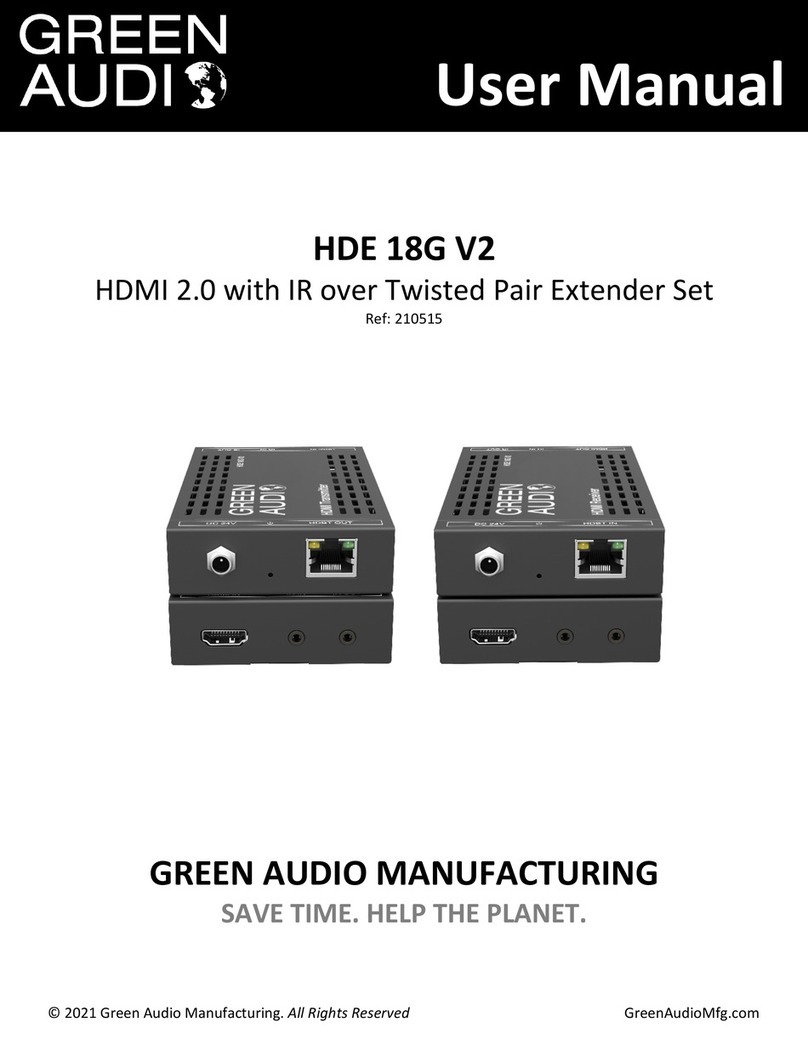 Green Audio HDE 18G V2 user manual
