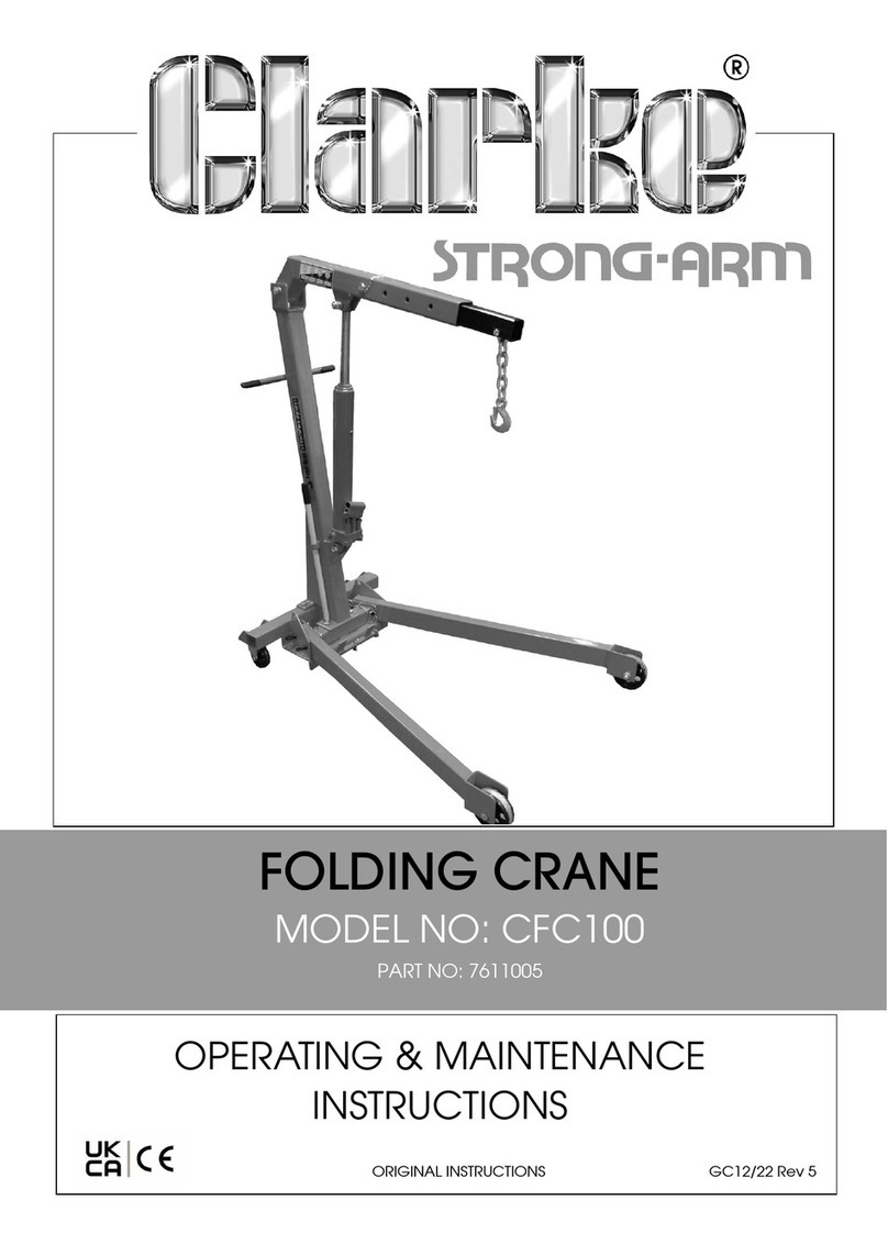 Clarke CFC100 Installation and operation manual