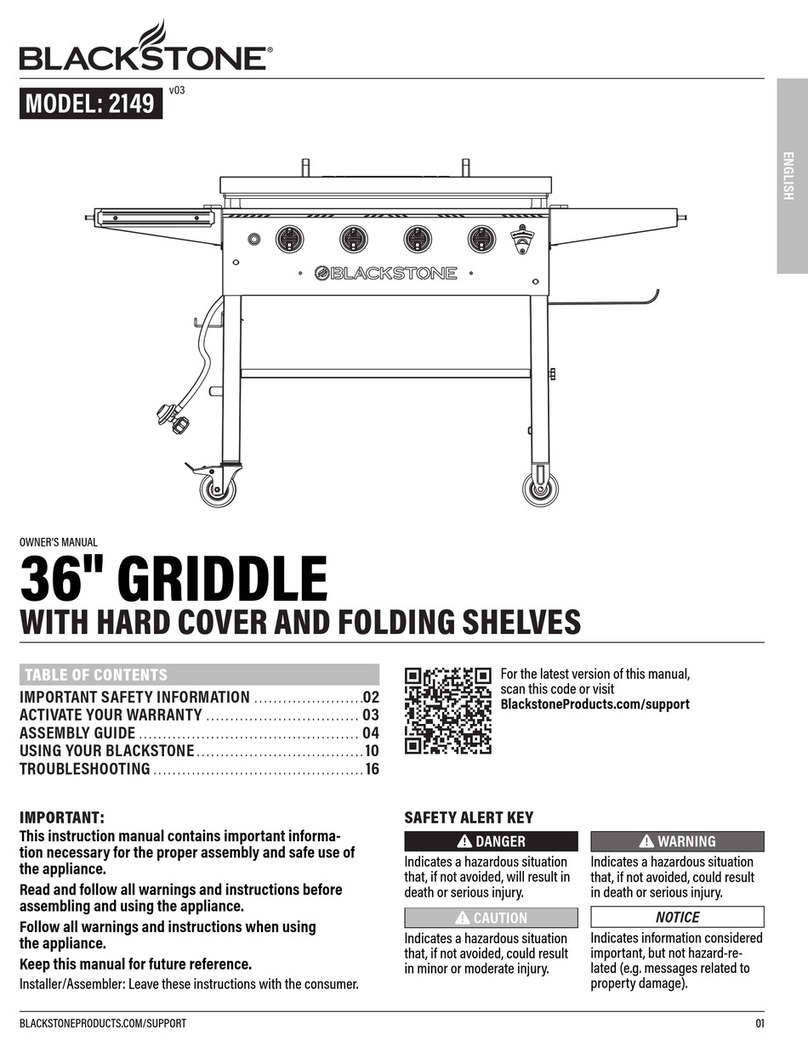 Black Stone 2149 owner's manual