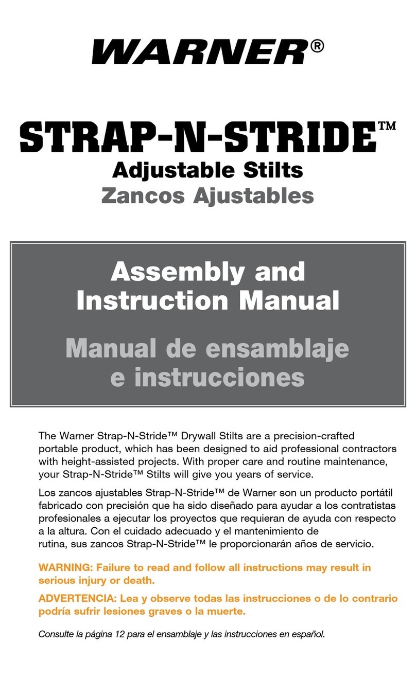 Warner Strap-N-Stride Assembly and instruction manual