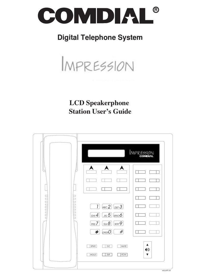 Comdial IMPRESSION GCA70-328 User manual Comdial IMPRESSION GCA70-328 User manual