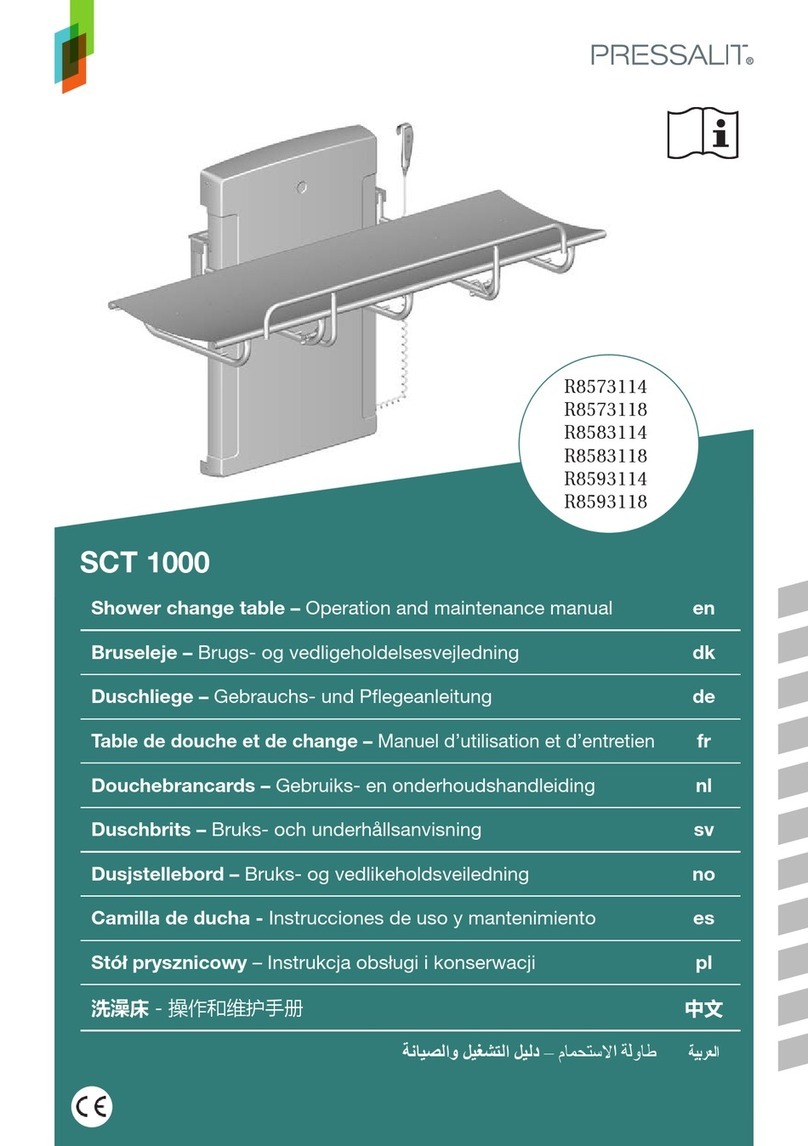 Pressalit SCT 1000 Operation and maintenance manual Pressalit SCT 1000 Operation and maintenance manual