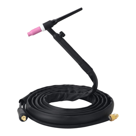 KT INDUSTRIES 17V TIG TORCH user manual