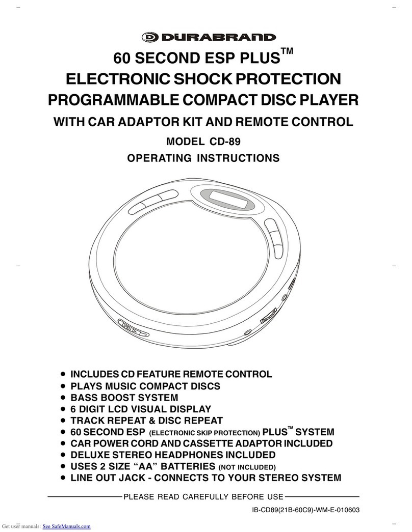 Durabrand 60 SECONDS ESP PLUS CD-89 operating instructions
